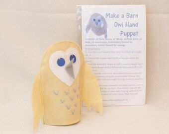 Barn owl puppet kit