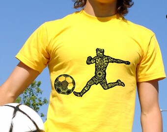 Mandala Soccer Player SVG | World Cup 2026 Football Cut File (Instant Download)