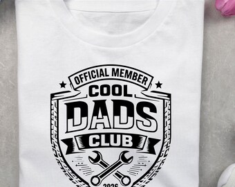 Cool Dads Club PNG, New Father Png, First Time Daddy Art, Daddy Svg, Dad t shirt Svg, Dad Svg, Retro Dad Design (digital download)