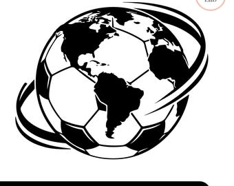 World Cup 2026 Soccer Ball Globe SVG, Fan Shirt Design (Digital Design)
