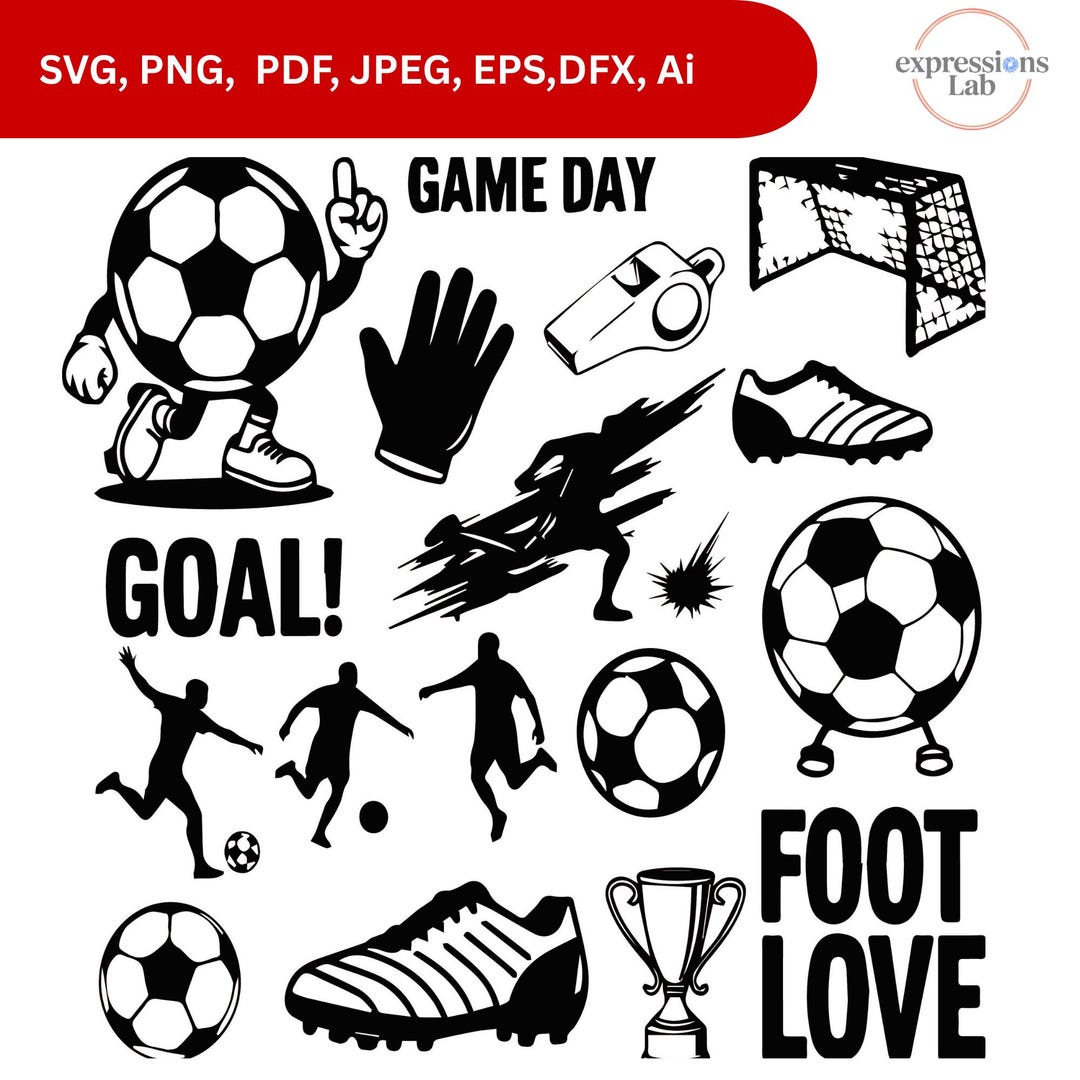 Soccer SVG Bundle | Game Day Cut Files (digital Download) - Etsy