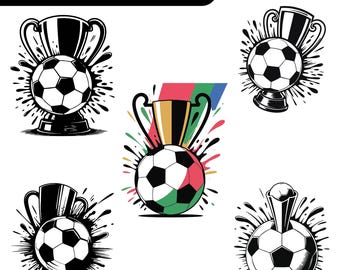 worldcup trophy svg bundle,  trophy clipart, game day,  Football Cup Design, Digital Download