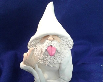 White Wizard Shooter with his Tongue Out