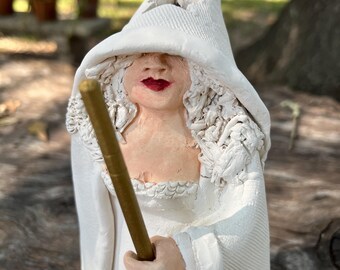 Wizardess Holding Staff incense burner