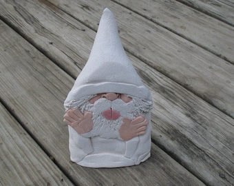 Smashed White Wizard clay sculpture
