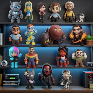 Paquete de figuras Chibi de Dispatch (archivo STL 3D)