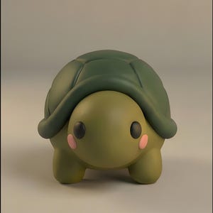 Turtle Figure STL File, 3D Print Model