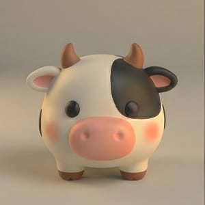 Archivo STL de figura de vaca, modelo para impresión 3D (descarga digital)