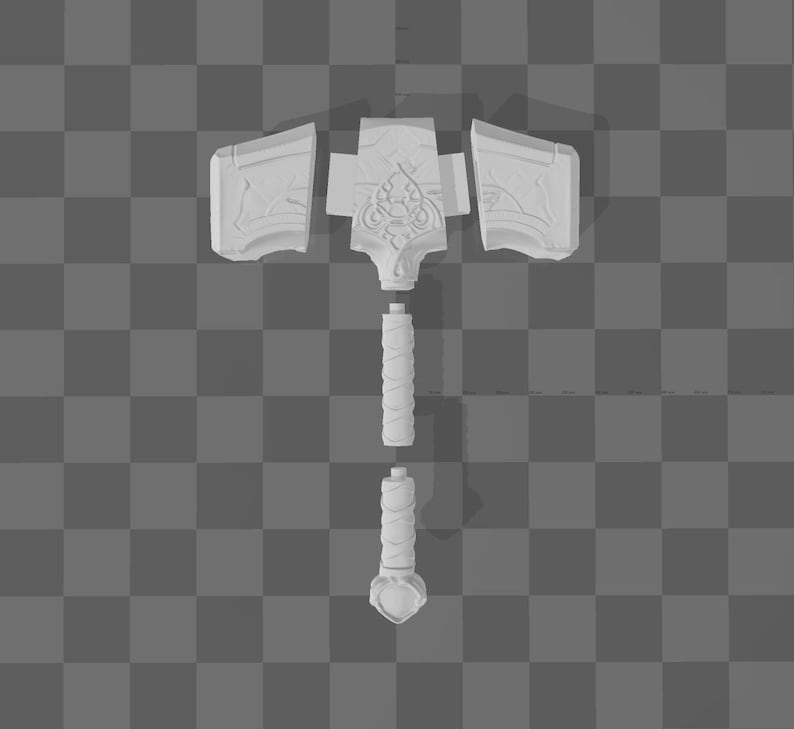 God of War Mjolnir STL - 600mm 3D Print Model - - Etsy