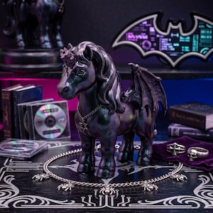Y2K Goth Unicorn STL File | Creepy Halloween 3D Print Model | Spooky Dark Alicorn