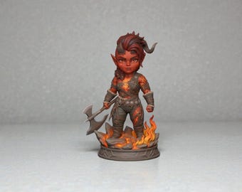 Figura Chibi Karlach de Baldur's Gate 3 (archivo STL 3D)