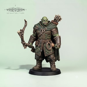 Orc Ranger Miniature STL File | D&D Tabletop RPG 3D Figure