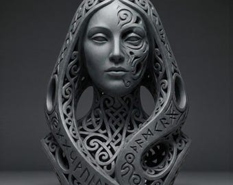 Estatua del busto de Hel (archivo STL 3D)