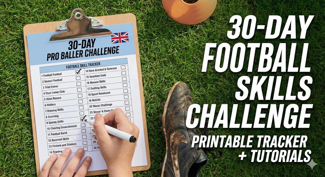 30 Day Football Skills Challenge for Kids | Printable Soccer Training ...