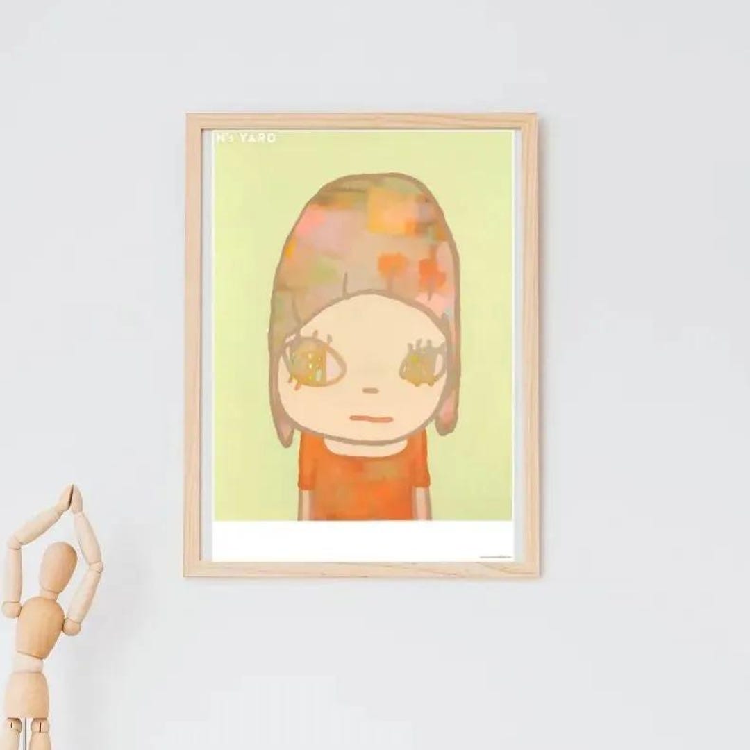 現代アート　奈良美智　ポスター　新品　『invisible Vision』　額装 Yoshitomo Nara, Original Art Poster - Invisible Vision, 2021