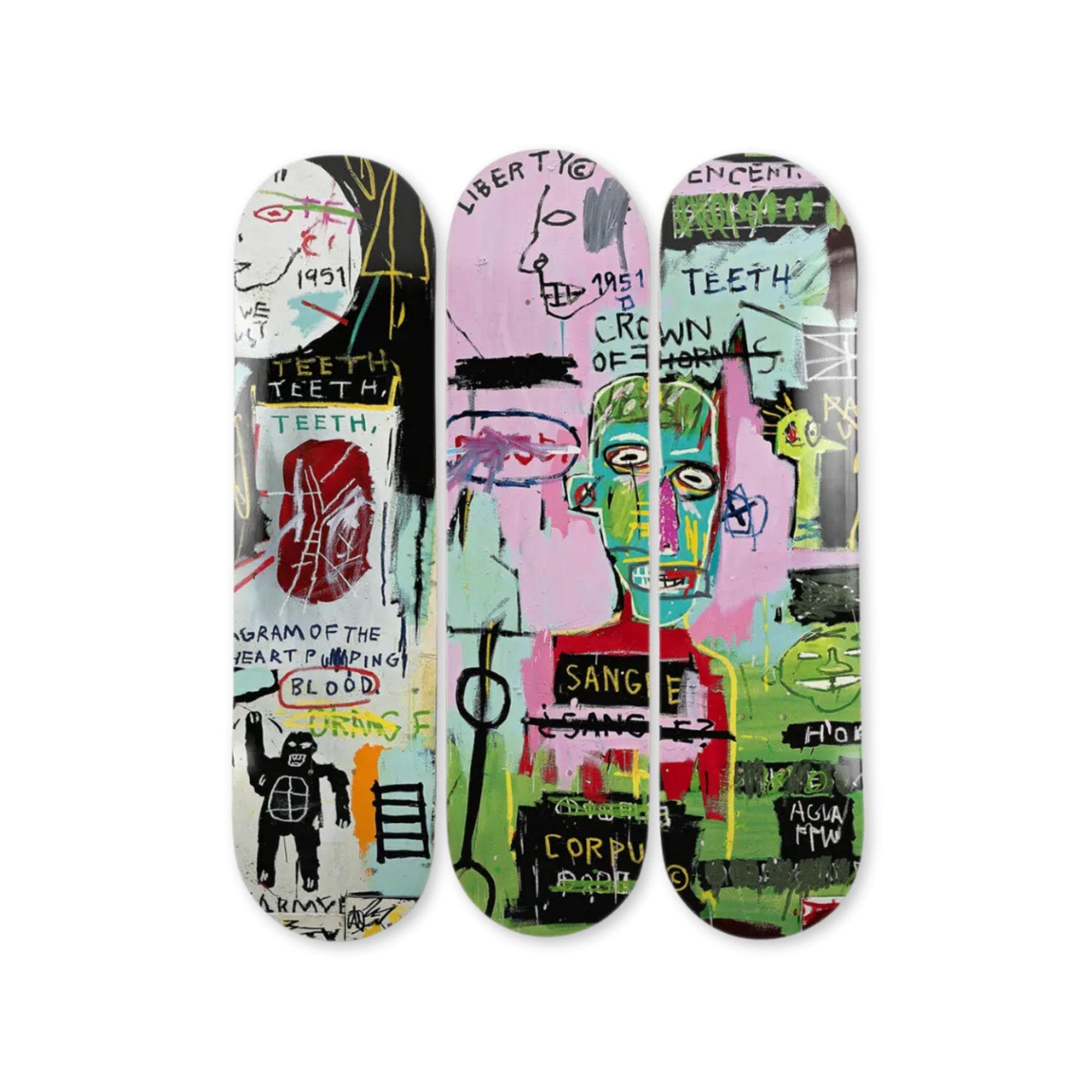 Basquiat Skateboard Deck Art - Etsy