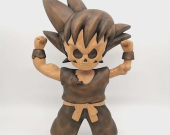 Matt Gondek, begränsad upplaga av autentisk gudlägesskulptur, Dragon Ball Z Goku, med certifikat