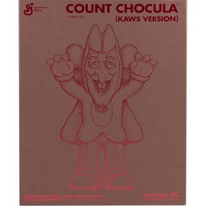 KAWS, Spannmålsmonstren Greve Chocula, Samlarfigur i vinyl, Autentisk med certifikat bild 3