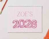 2026 Canva Calendar Template | Editable & Printable Monthly Calendar | Minimal Pinterest Style Digital Planner