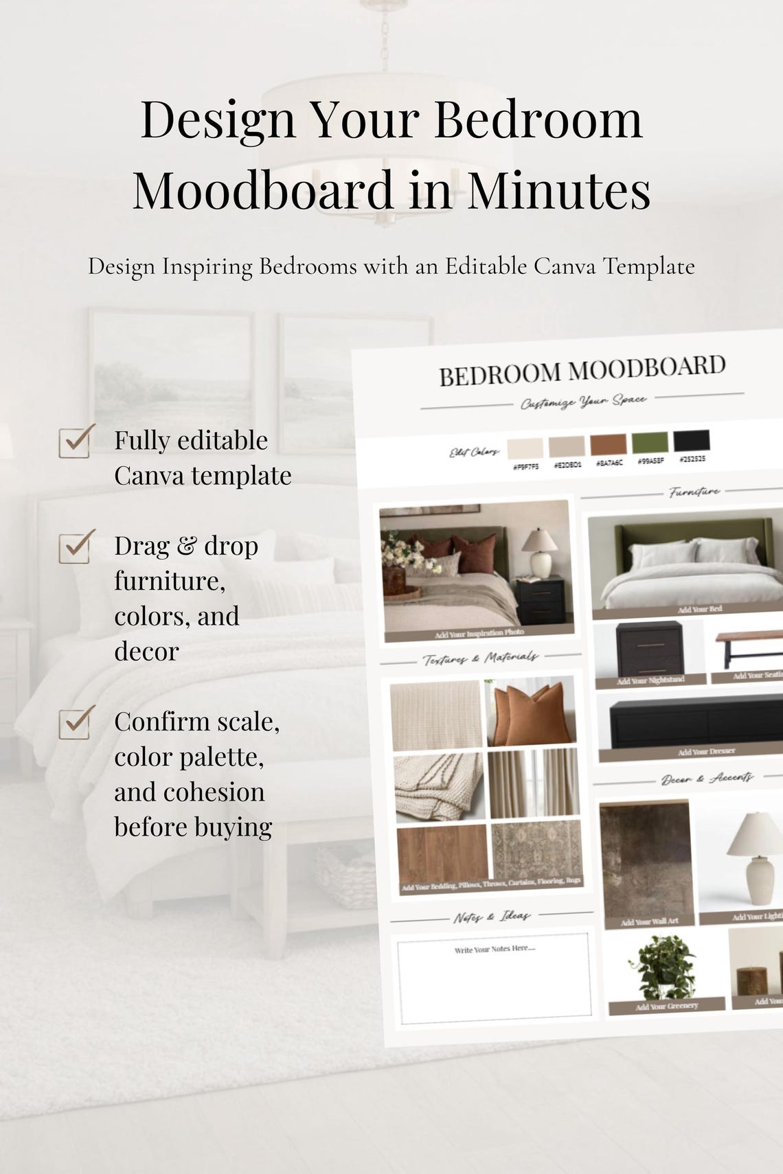Bedroom Redo Planner | Bedroom Design Guide | DIY Room Makeover ...