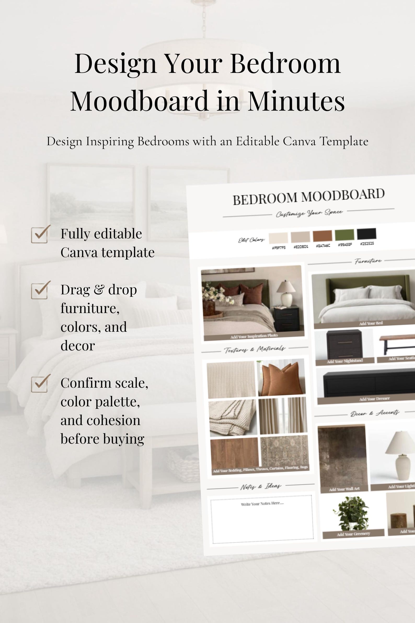 Bedroom Redo Planner | Bedroom Design Guide | DIY Room Makeover ...
