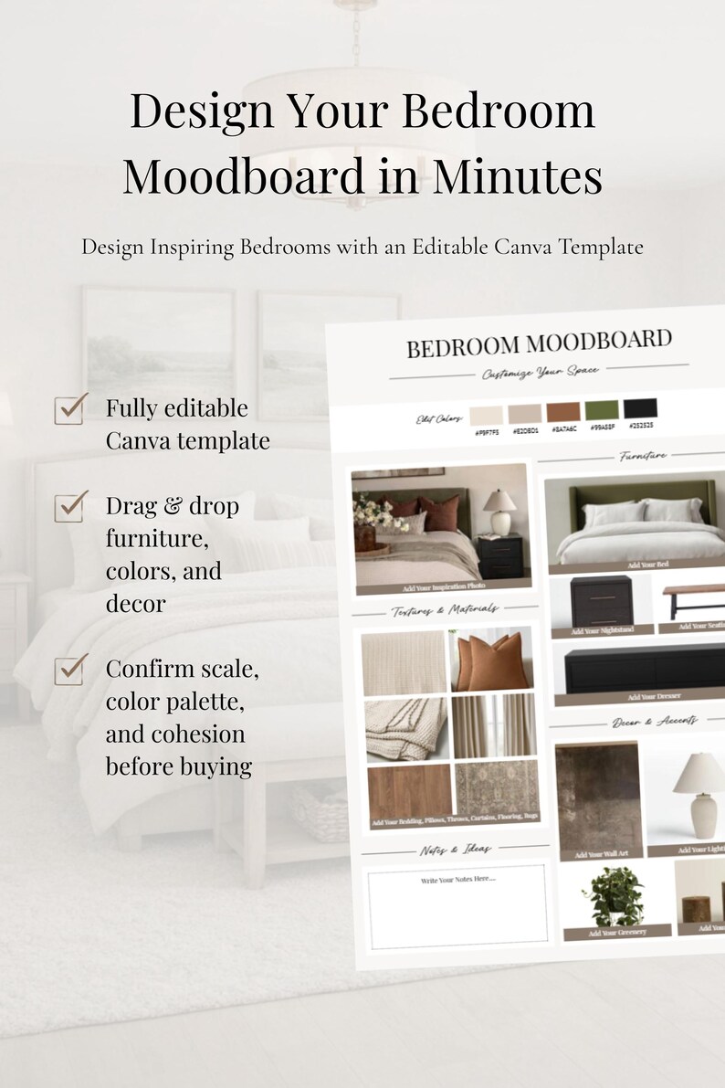 Bedroom Redo Planner | Bedroom Design Guide | DIY Room Makeover ...