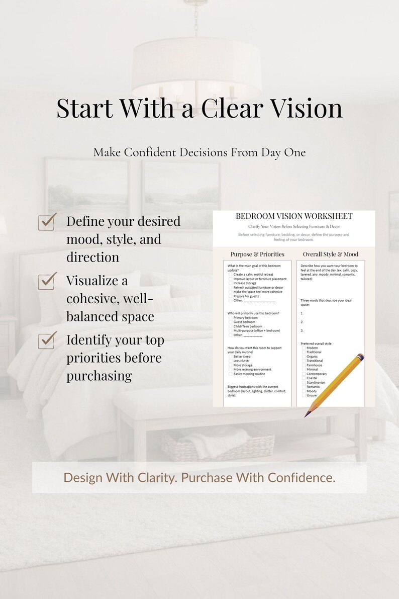 Bedroom Redo Planner | Bedroom Design Guide | DIY Room Makeover ...