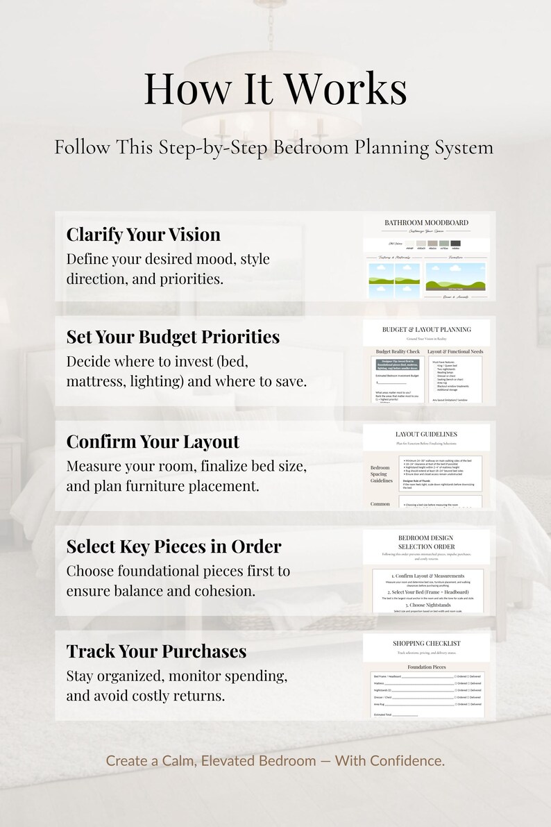 Bedroom Redo Planner | Bedroom Design Guide | DIY Room Makeover ...