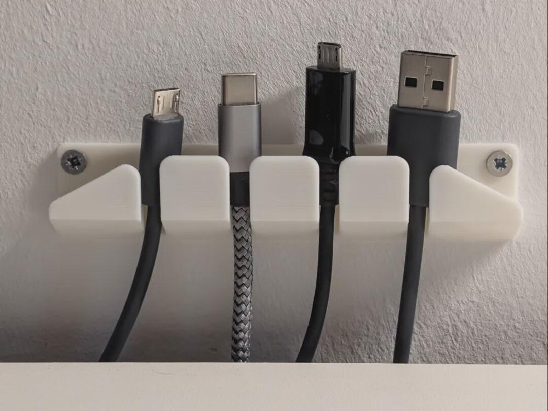 Usb Cable Mount USB Cable Holder Wall Mount 3D Printed - Etsy