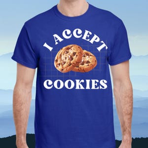 Jag accepterar cookies: Unisex programmerare mjukvaruingenjör utvecklare kodare tekniker roliga kläder