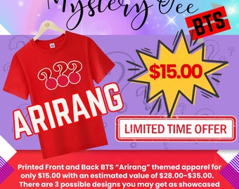 Army BTS World Tour 2026 Arirang Mystery Tee