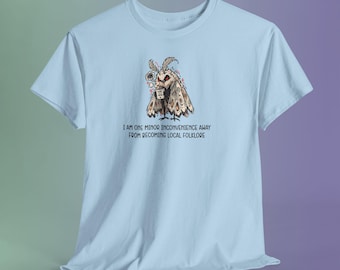 Funny Moth Shirt, Local Folklore Introvert Graphic Tee