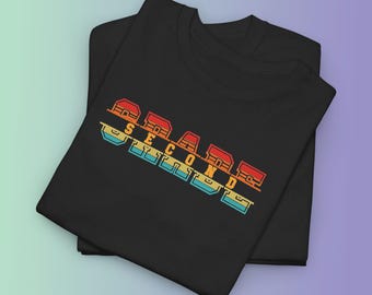 Second Grade Teacher Shirt, Colorful Block Lettering, Classroom Pride Tee