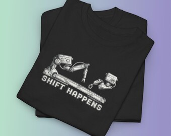 Automation Engineer Shirt, Robotics Technician Tee, Shift Happens T-Shirt, Industrial Tech Humor Gift