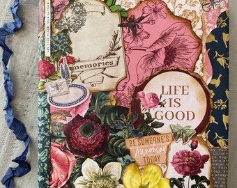 The POSSIBILITIES journal, collage composition notebook, handmade collage journal, inspirational, motivational notebook