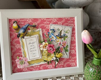 GRATEFUL for All You Do Art, Decoration, Gift for her, Picture, sign, floral, botanical, inspirational, Free Shipping