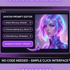 "Avatar ""Prompt Generierung Helfer"" | Vollständig anpassbar & unbegrenzt