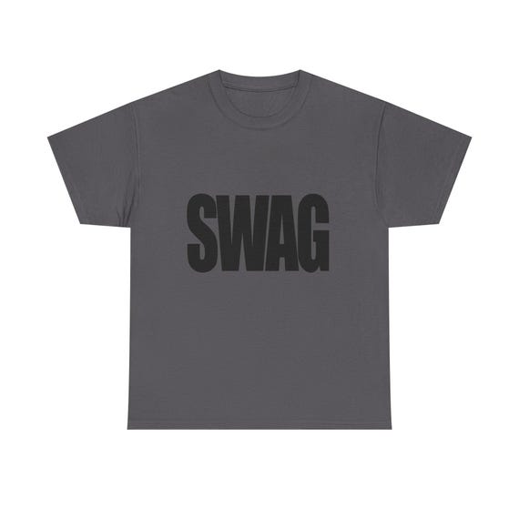 SWAG Bold Text T-shirt Funny | Typography Tee, Streetwear Graphic
