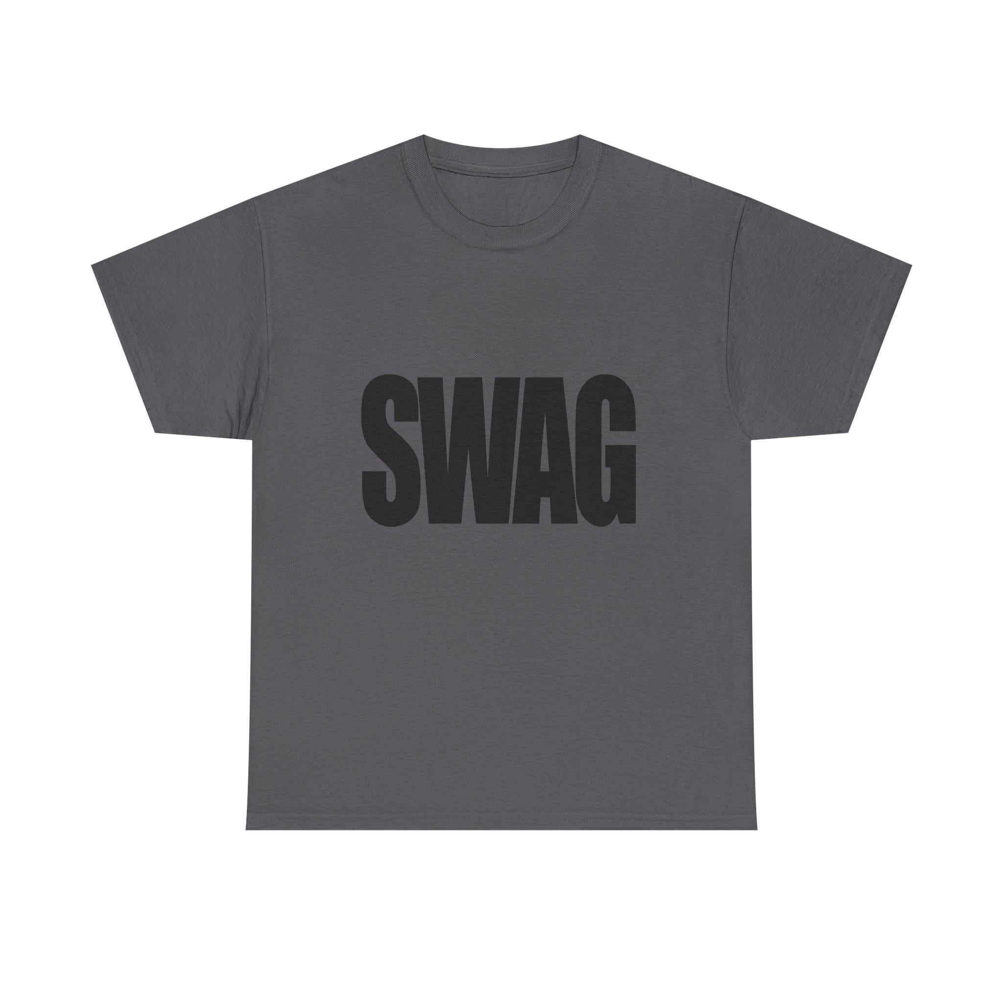 SWAG Bold Text T-shirt Funny | Typography Tee, Streetwear Graphic