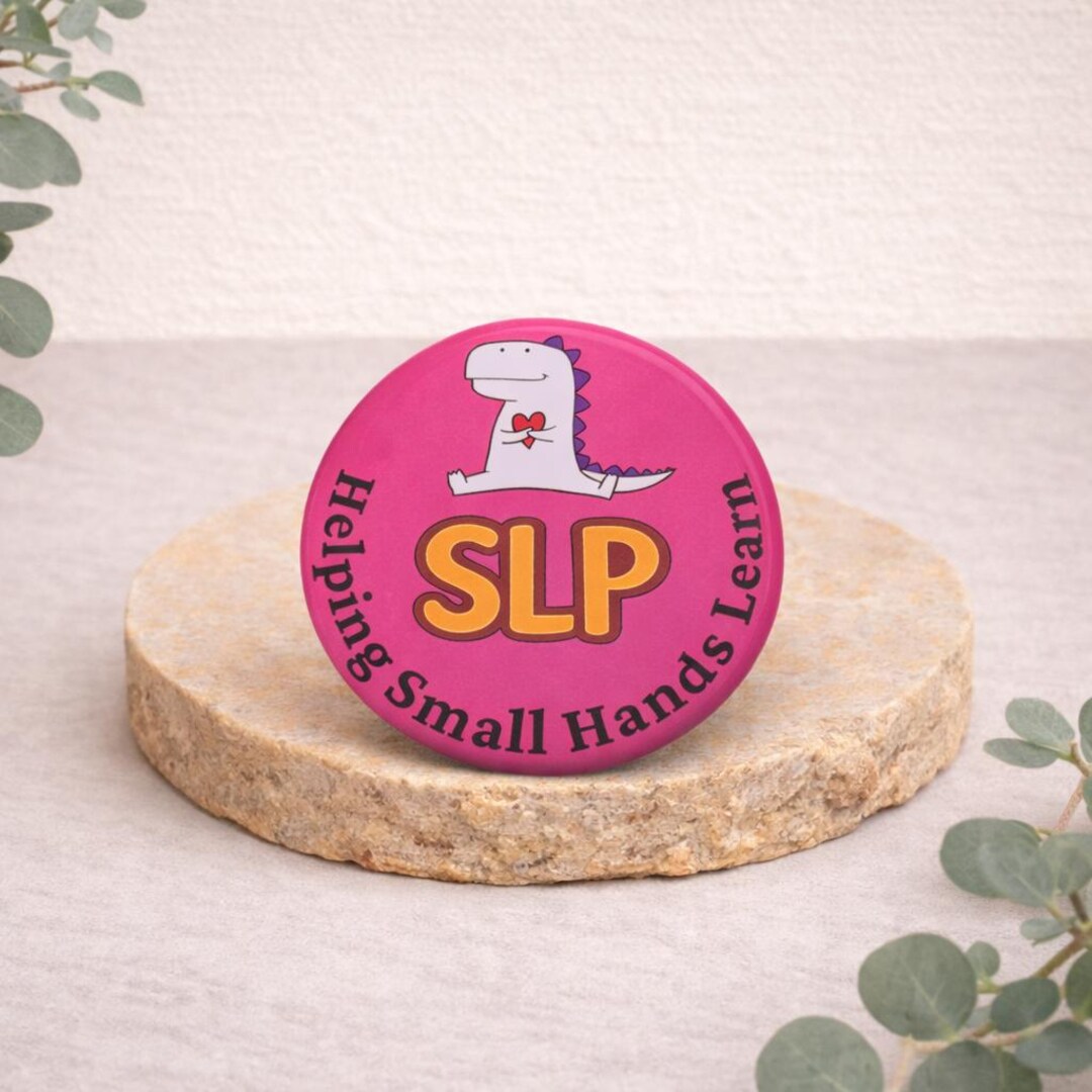 SLP Awareness Pin Helping Small Hands Learn Unique Coworker Gift - Etsy