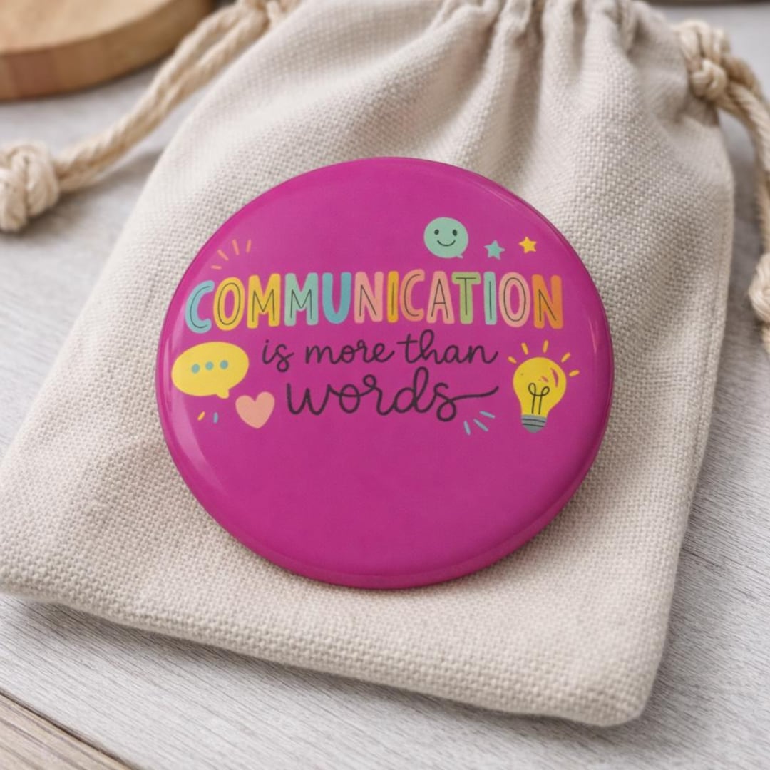 SLP Awareness Pin – Communication is More Than Words Neurodiversity ...