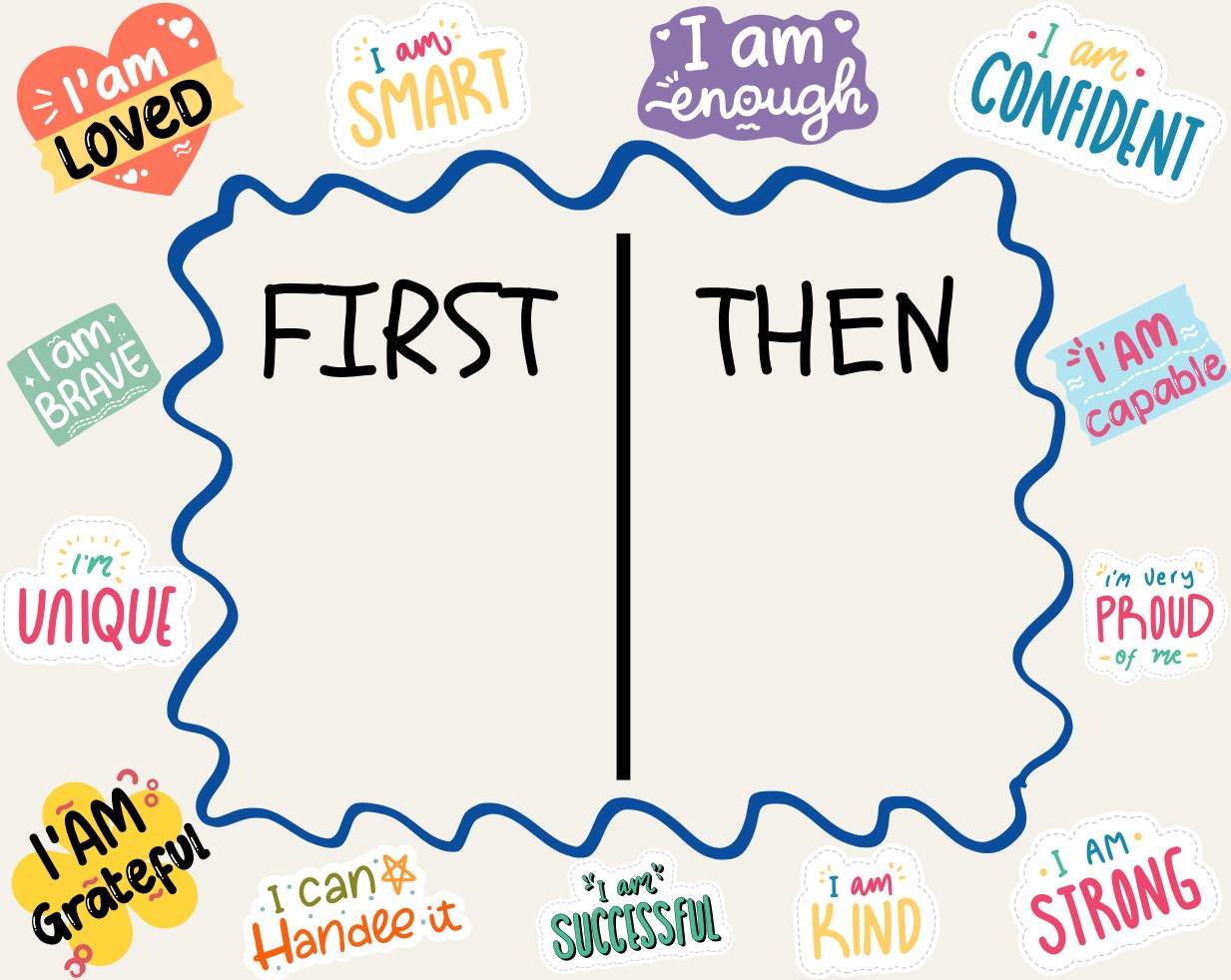 Printable First Then First Then Visual Schedule – Printable Routine Chart for Kids - Etsy