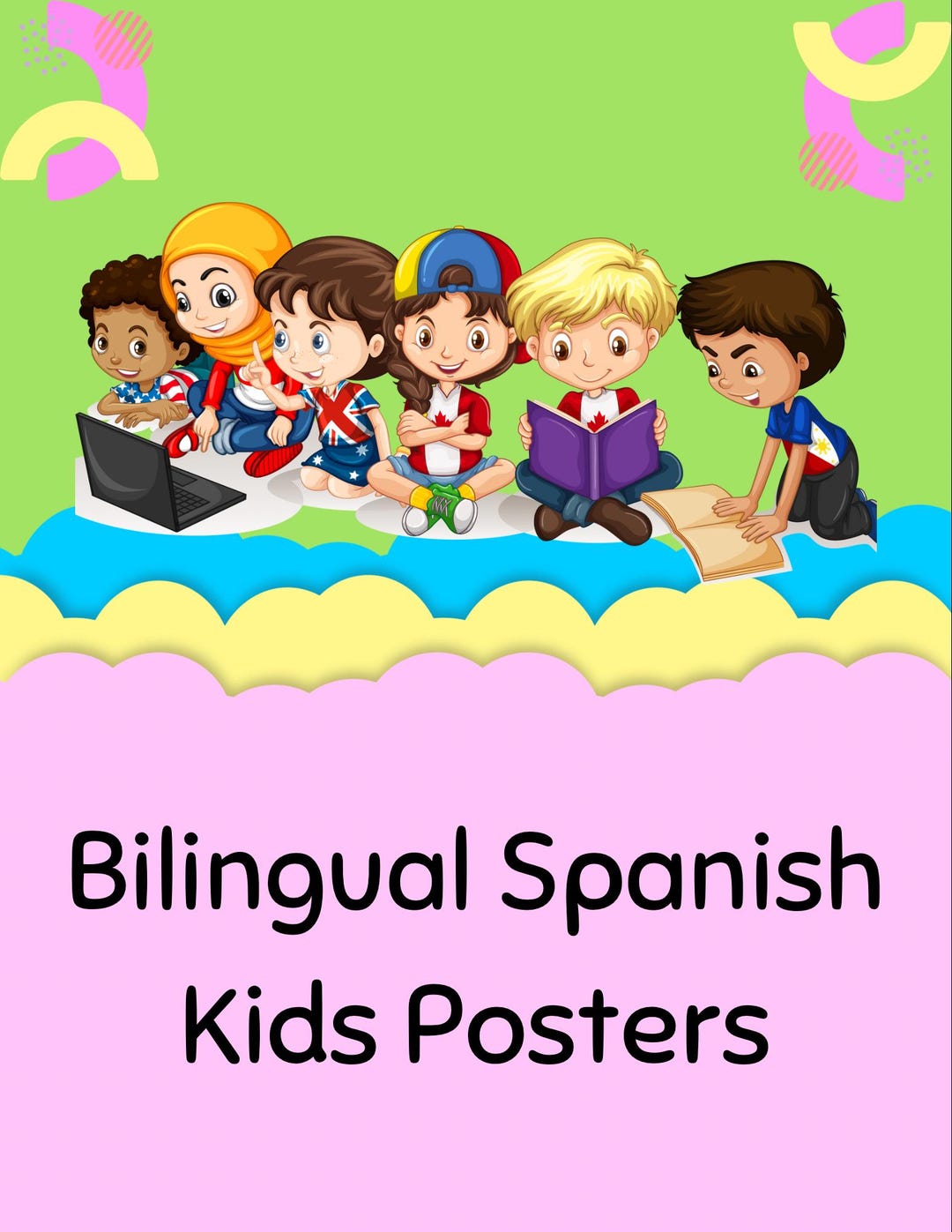 Bilingual Spanish Kids Posters - Etsy