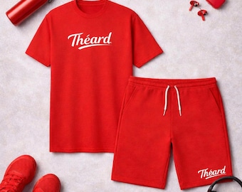 All-Red T-Shirt and Shorts Set | Luxury Streetwear Outfits