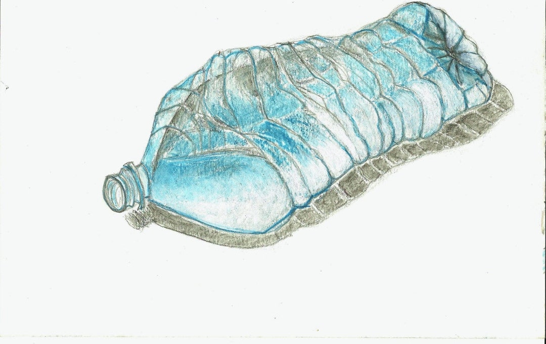 Bootled Drawing Bottle Pencil Drawing