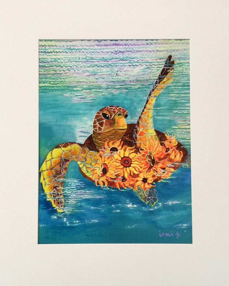 Turtle Print Turtle Home Décor Wall Art Coastal Wall Art Etsy