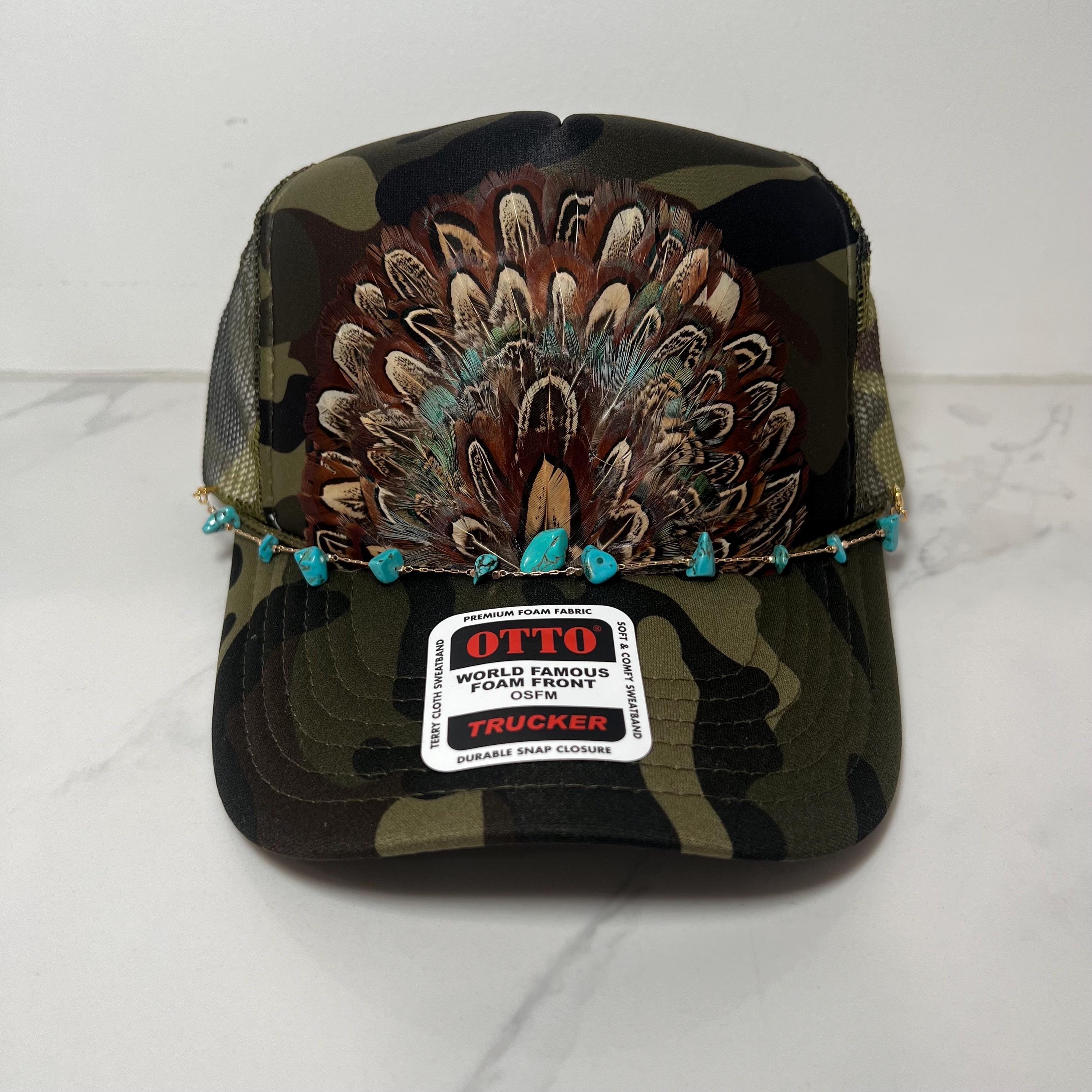 Camo Feather Trucker Hat - Etsy display picture 1