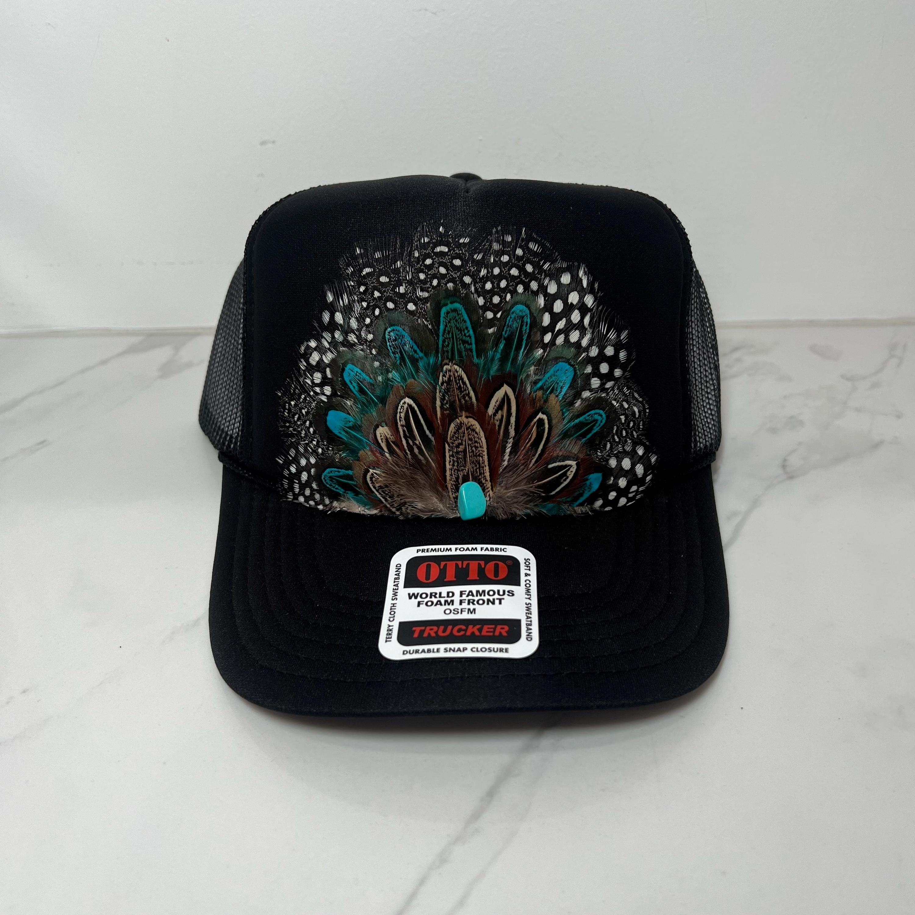 Womans Western Trucker Hat Turquoise - Etsy display picture 3