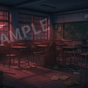 Fundos para VTubers de terror japonês: Pacote de lendas urbanas (Download digital)