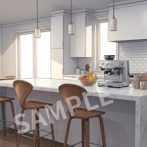 Sfondo di streaming di Anime Apartment: VTuber Home Office, Soggiorno (confezione da 4) (download digitale)